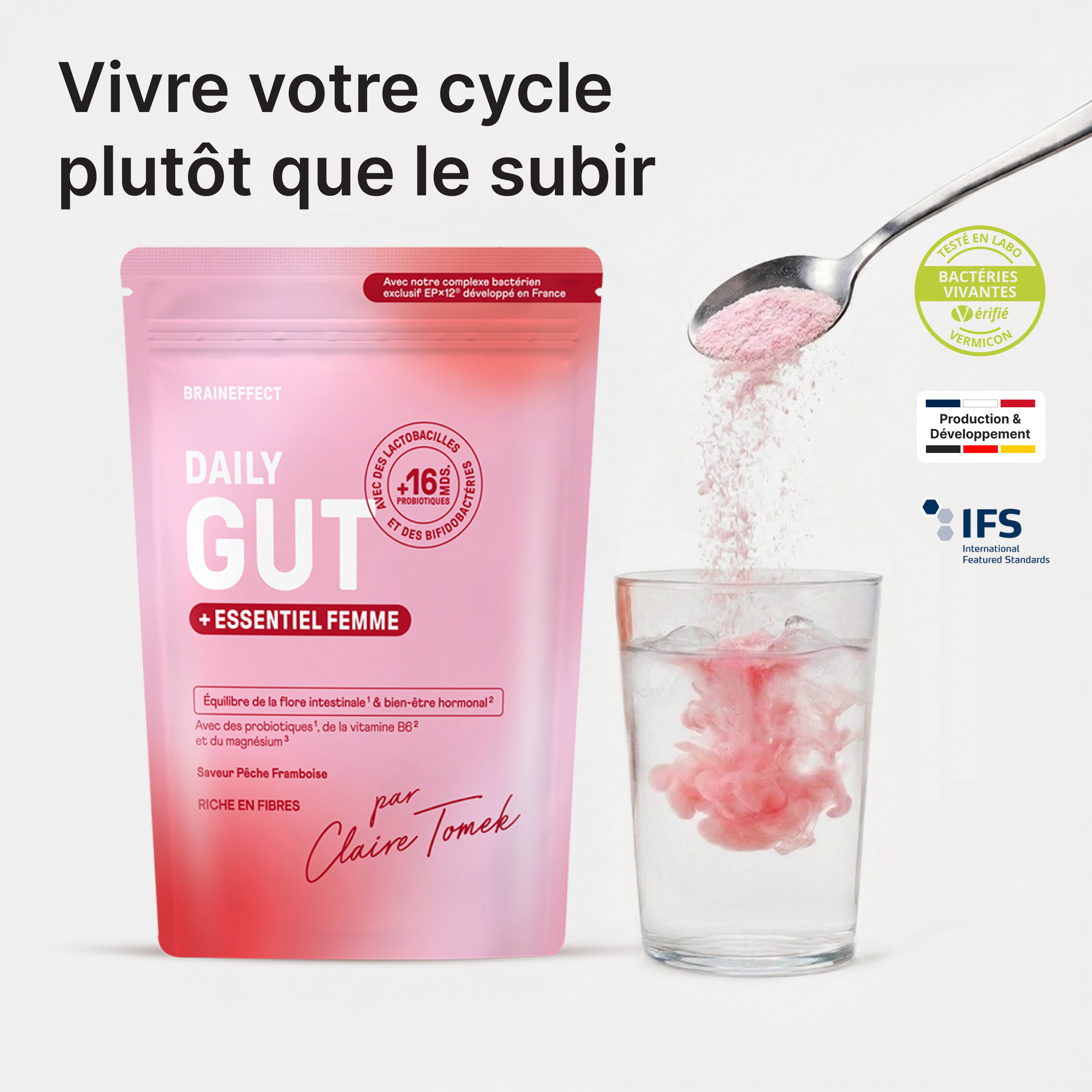 Probiotiques Daily Gut + Essentiel Femme