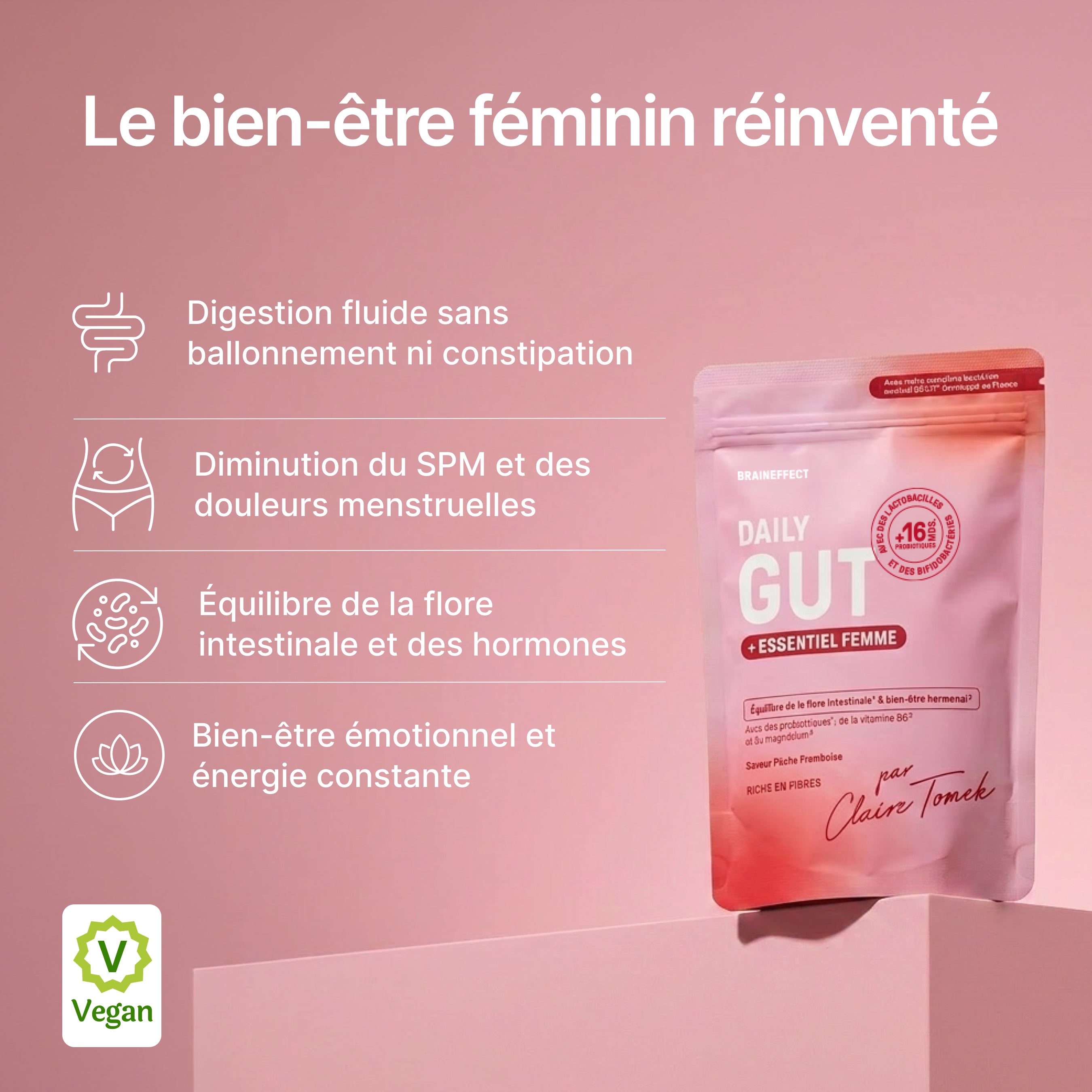 Probiotiques Daily Gut + Essentiel Femme