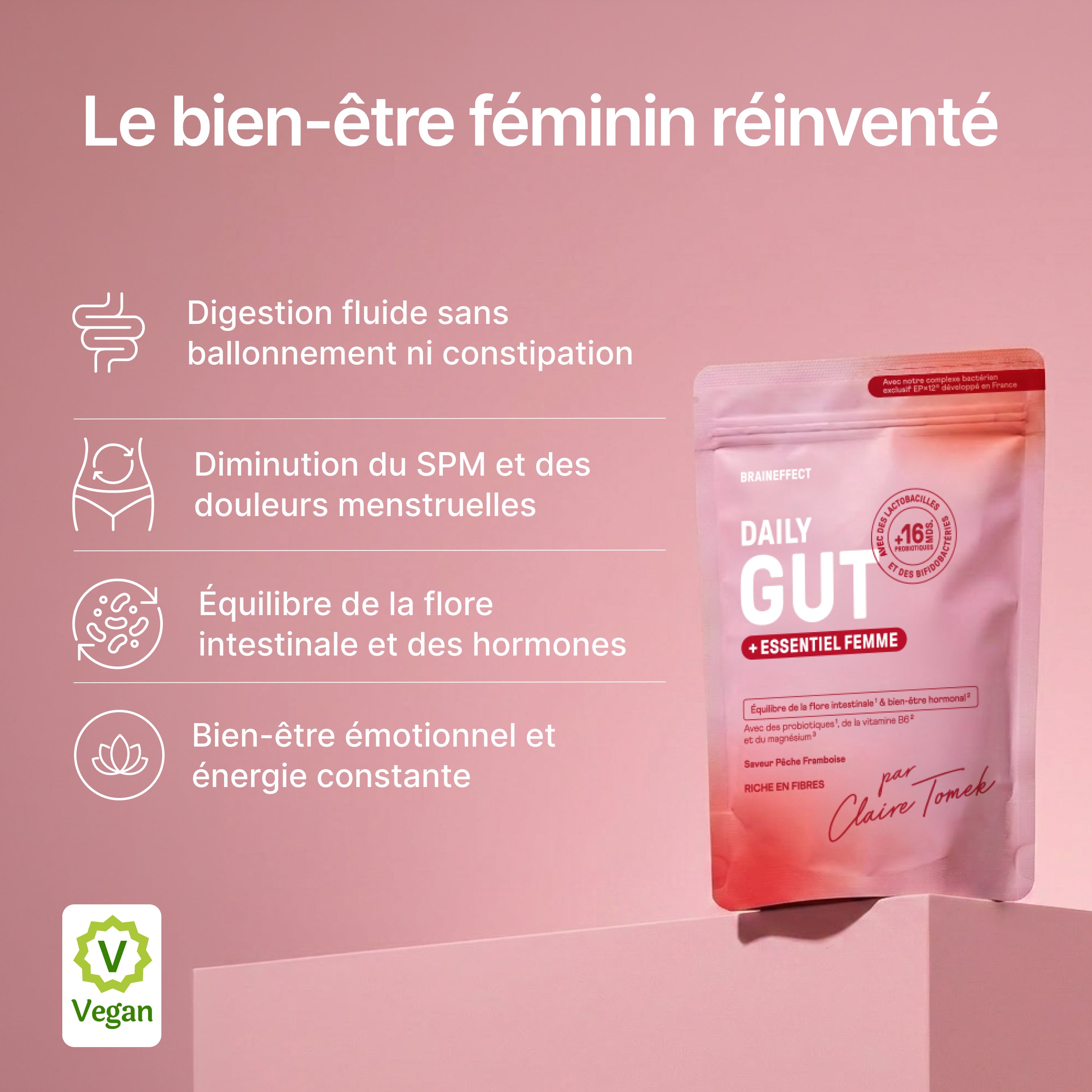 Probiotiques Daily Gut + Essentiel Femme