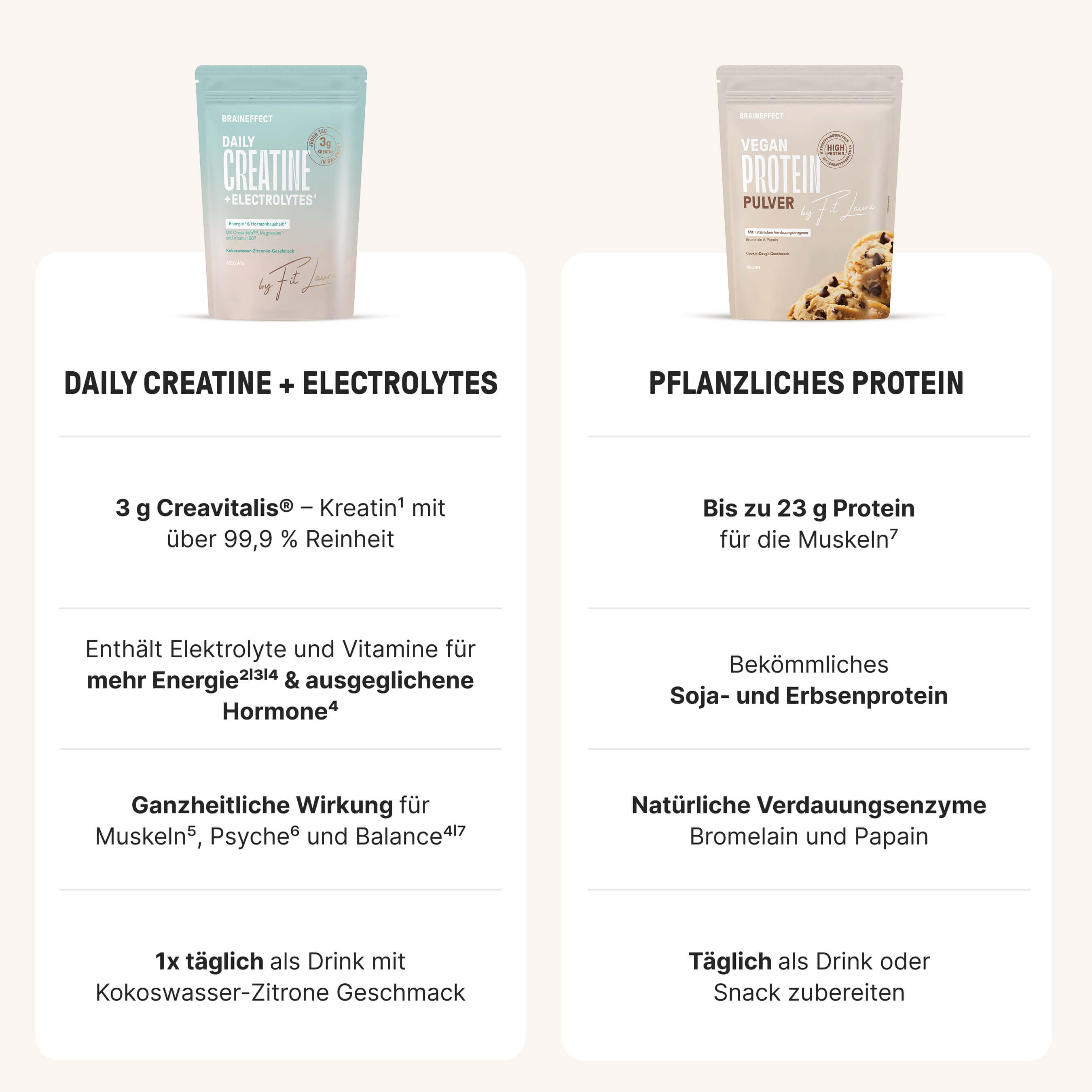 Creatine & Vegan Protein Duo